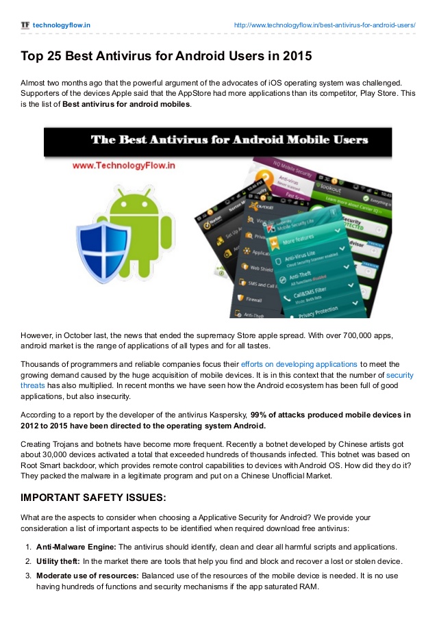 best antivirus for android